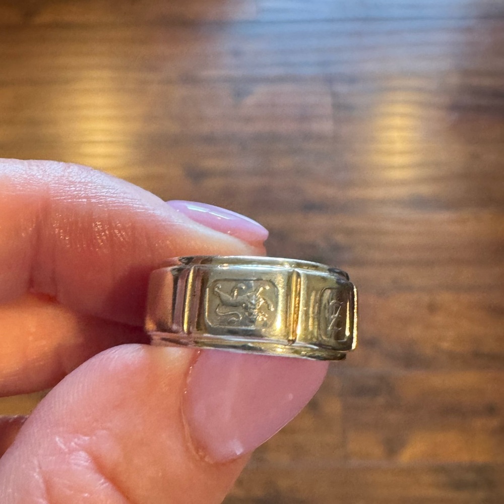 .925 Sterling Silver Unisex Statement Ring – Lion, Triangle & “Z” Symbols